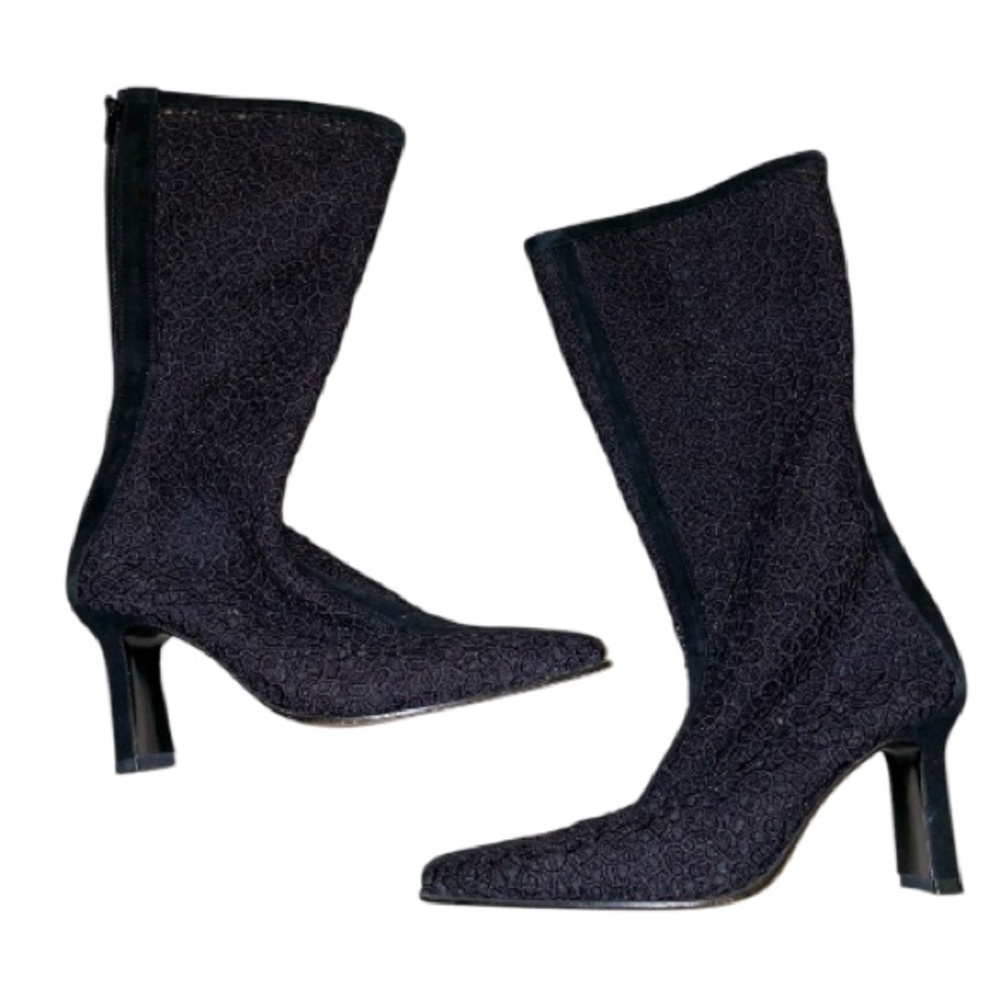 Stuart weitzman mid calf lace boots